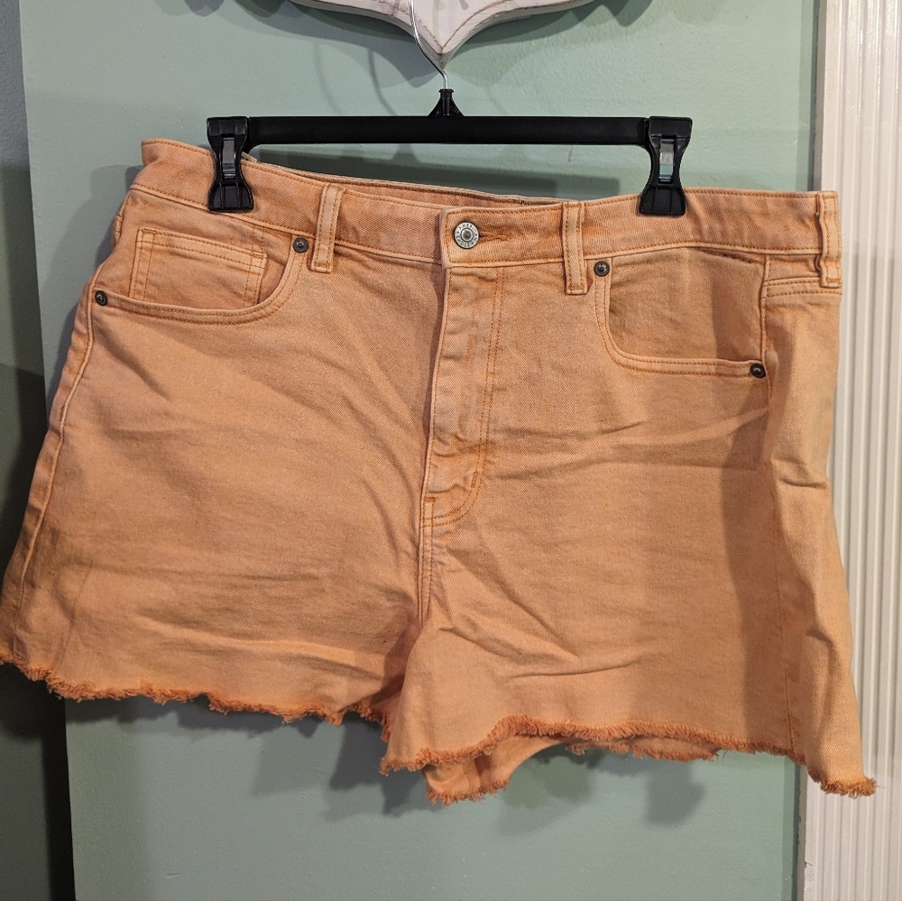 🔥NWT🔥: American Eagle Breezy Bottoms Orange Jean Shorts